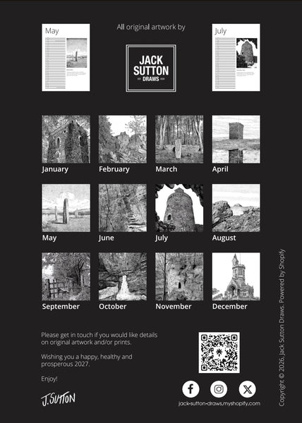 Jack Sutton Draws 2027 Ltd Ed. Calendar.